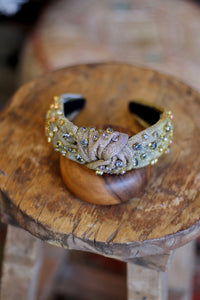 Metallic Rhinestone Headband