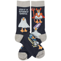 Just A Spooky Goose Halloween Socks