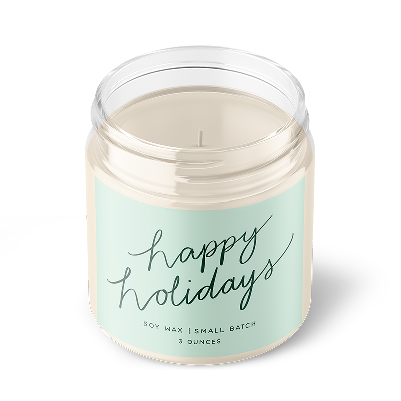 Happy Holidays Candle 3oz