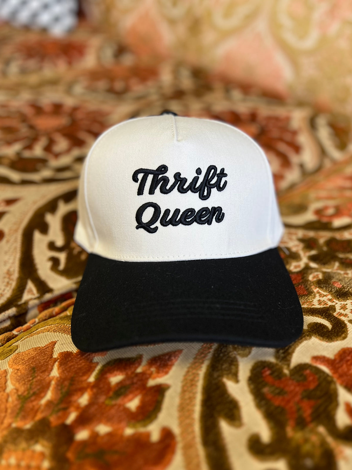 Thrift Queen Ball Cap + Black