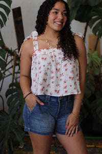 Utility Pocket Denim Shorts