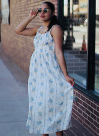 Ocean Corset Midi Dress