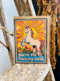 You're The F*cking Best Unicorn Card