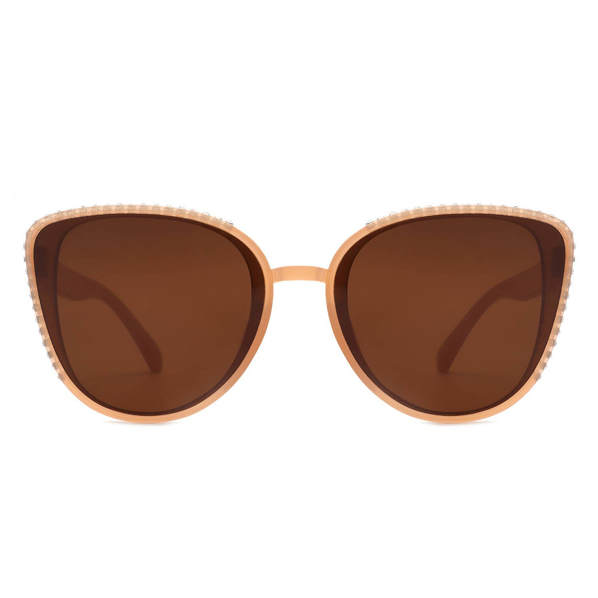 Chic Oversized Cat-Eye Rhinestone Sunglasses