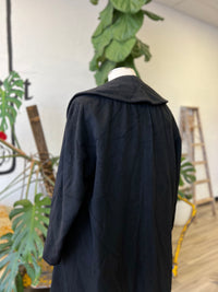 Vault | Black Wool Trench Coat Large
