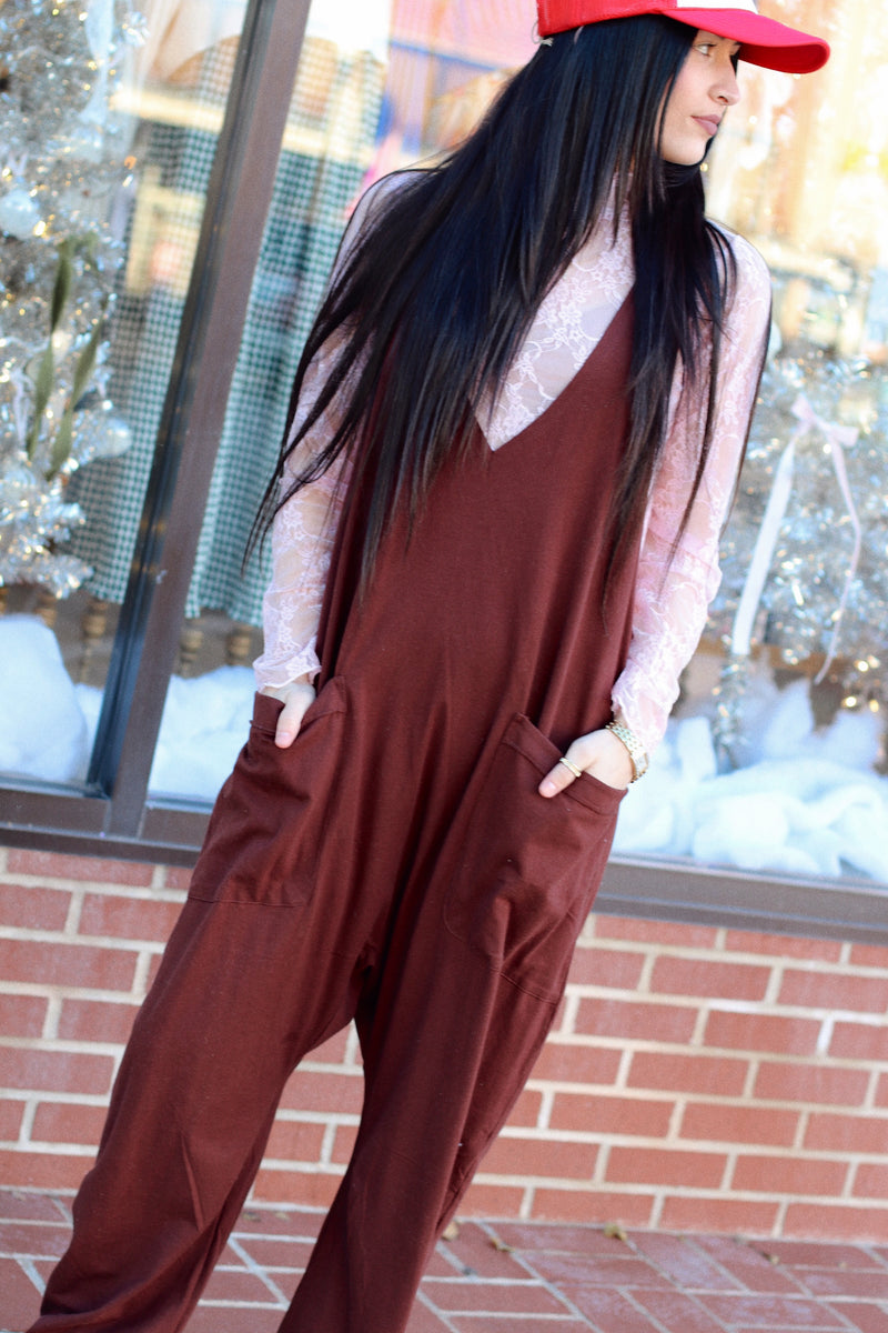 Casual Jumpsuit + Chocolate