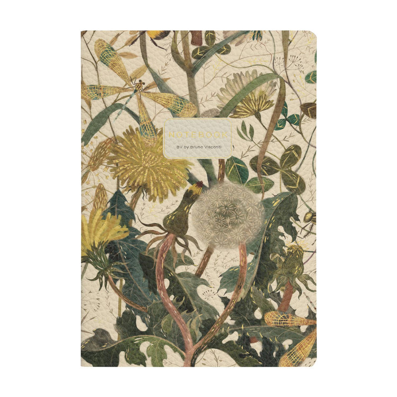 A5 Vegan Leather Notebook Dandelions