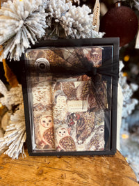 3 Piece Set -Owls - 2 Notebooks + Monaco Pen