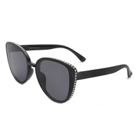 Chic Oversized Cat-Eye Rhinestone Sunglasses