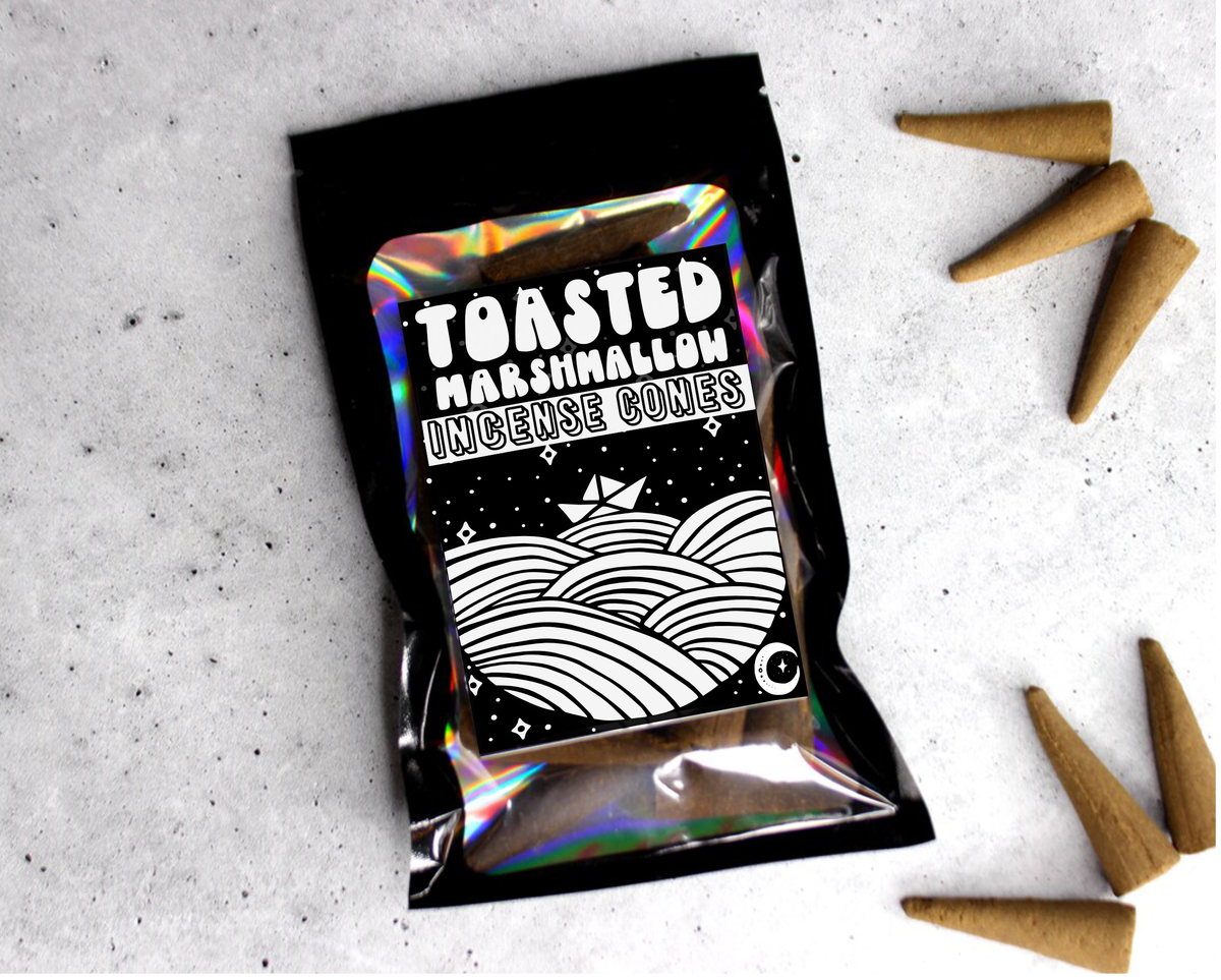 TOASTED MARSHMALLOW Incense Cone | Hand poured | Extra Large