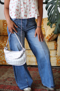 Dazed & Confused Two Tone Wide Leg Jeans