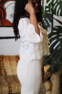 Daisy Jones Floral Tie Blouse