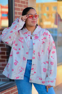 Girly Pop Button Down Jacket