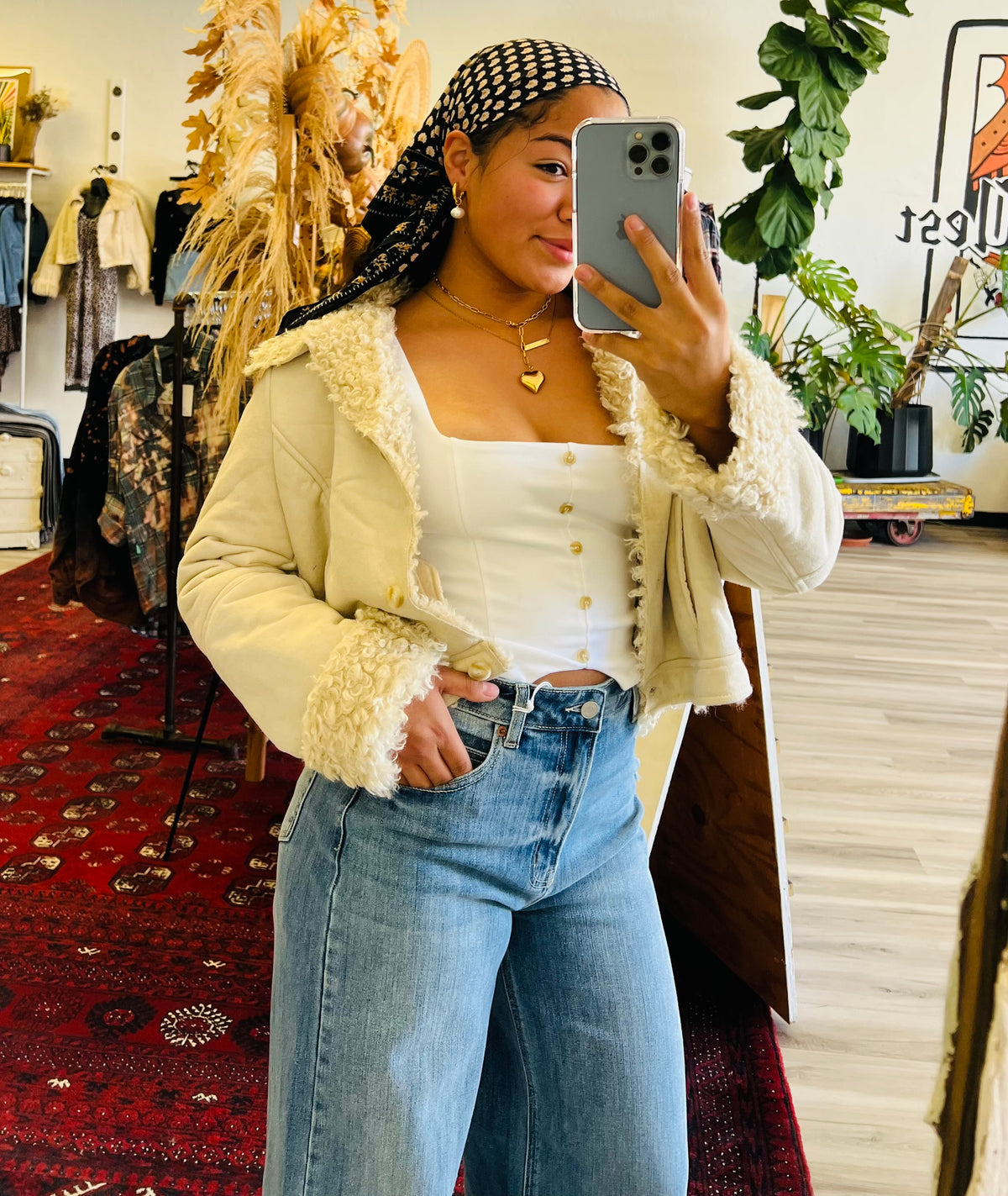 Penny Lane 2.0 Faux Fur Coat in Cream