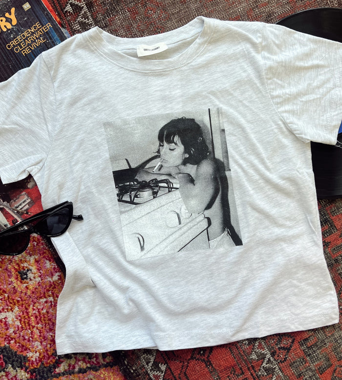 Cigarette Girl Heathered Tee
