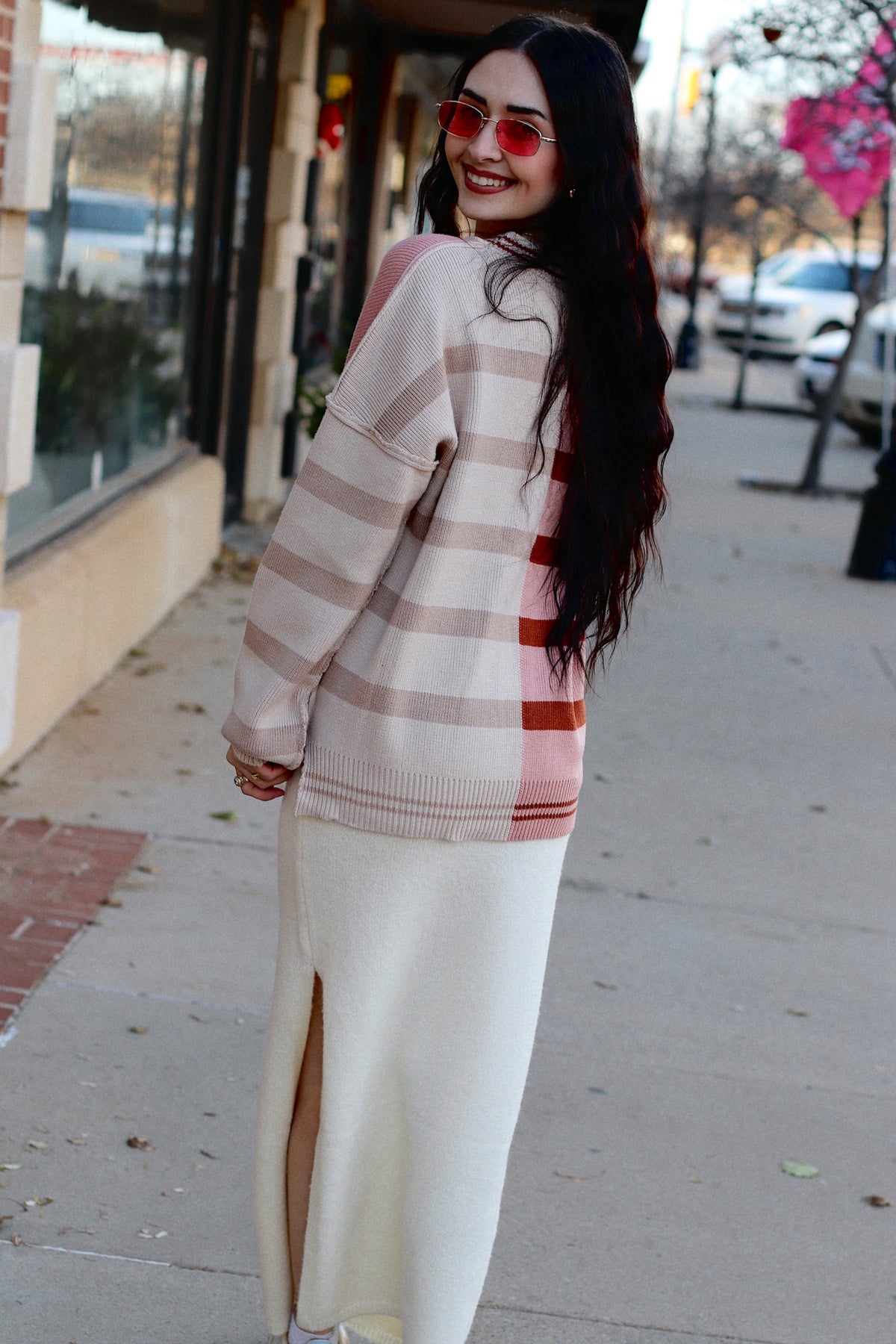 Color Block Sweater + Vanilla