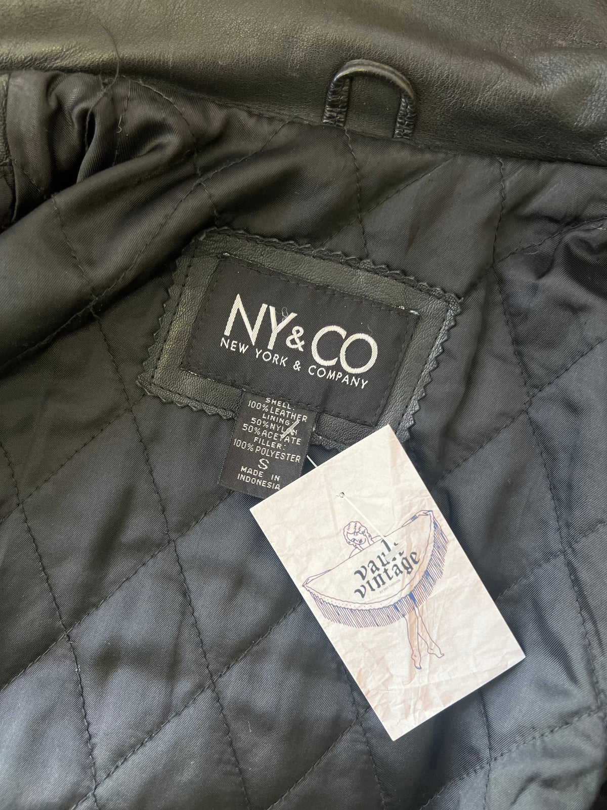 Vault | NY Leather Jacket Small