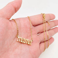 18K Gold Plated Mama Necklace