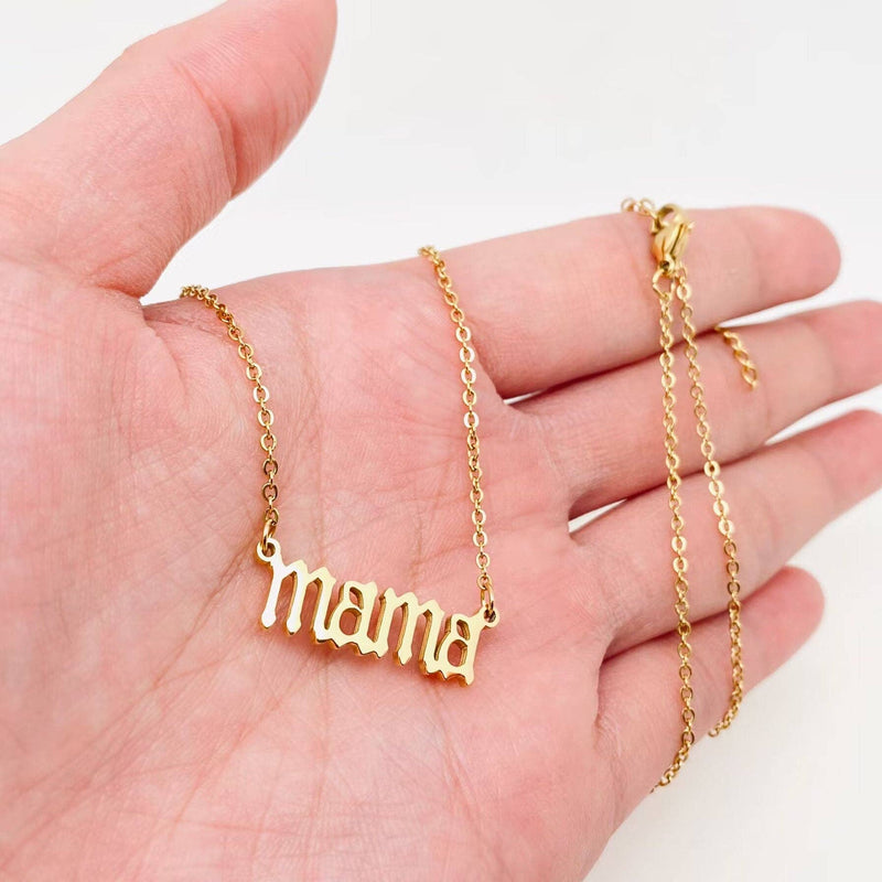 18K Gold Plated Mama Necklace