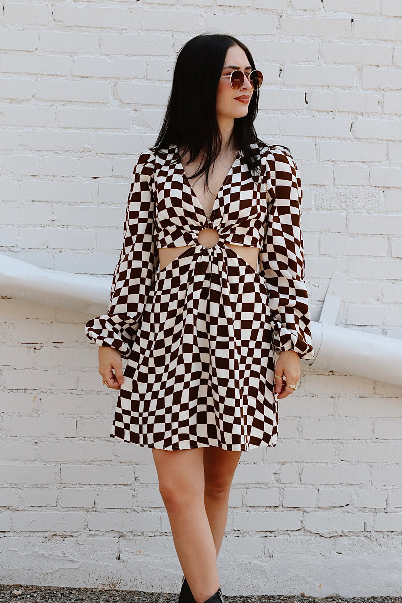 Nyla Checkered Dress