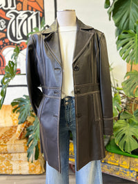 Vault Vintage | Ana Pleather Trench Large
