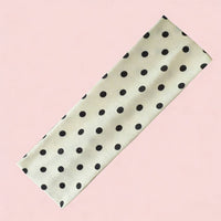 Red Gingham & Black Polka Dot Headband Set