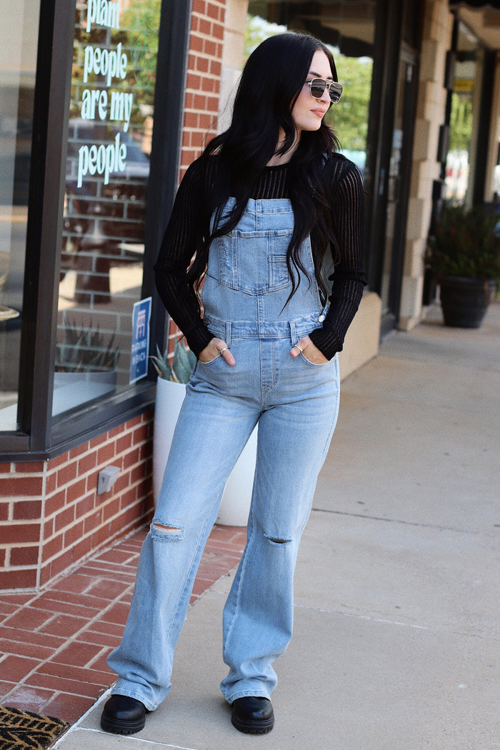 Meg Medium Wash Overall