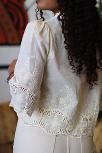 Daisy Jones Floral Tie Blouse