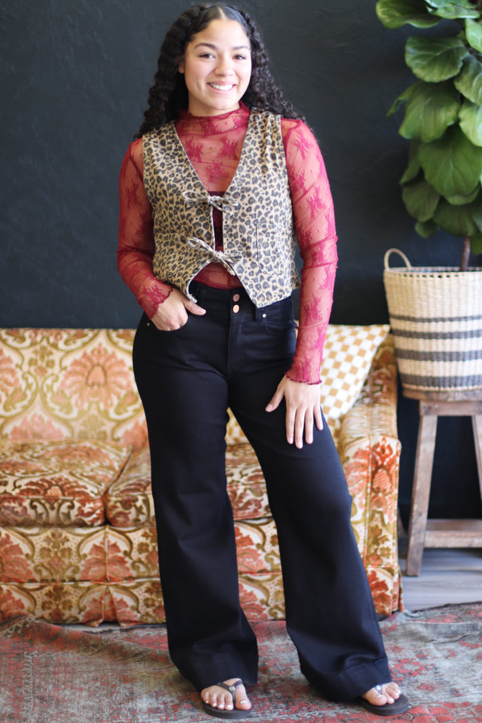 580 Lace Layer Top + Cabernet