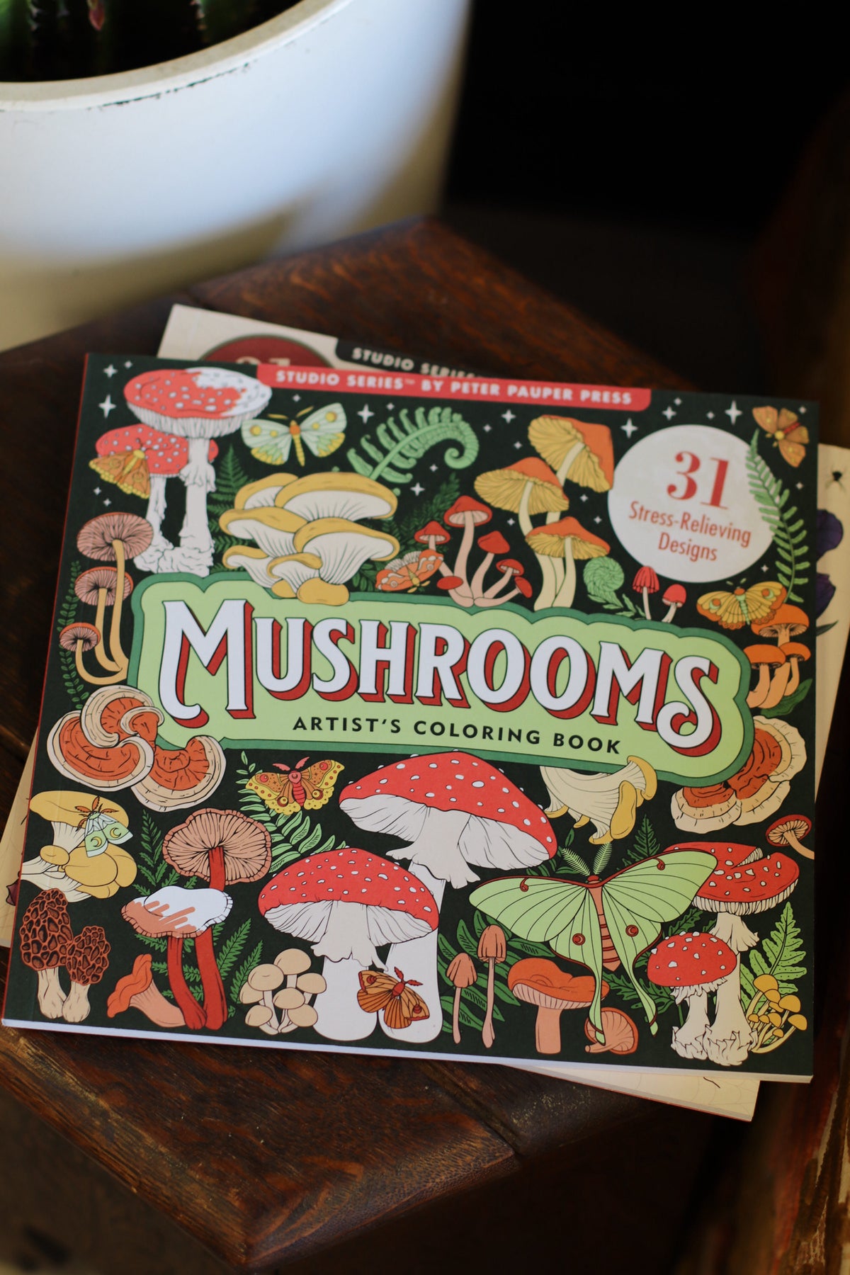 Mushrooms Adult Coloring Book