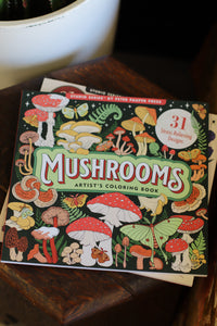 Mushrooms Adult Coloring Book