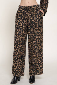That Girl Leopard Wide Leg Pants