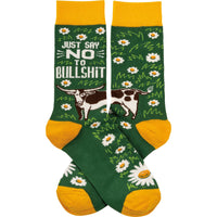 Just Say No To Bullshit Socks