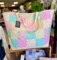 "Summer Garden" Designer Quilted Tote Bag