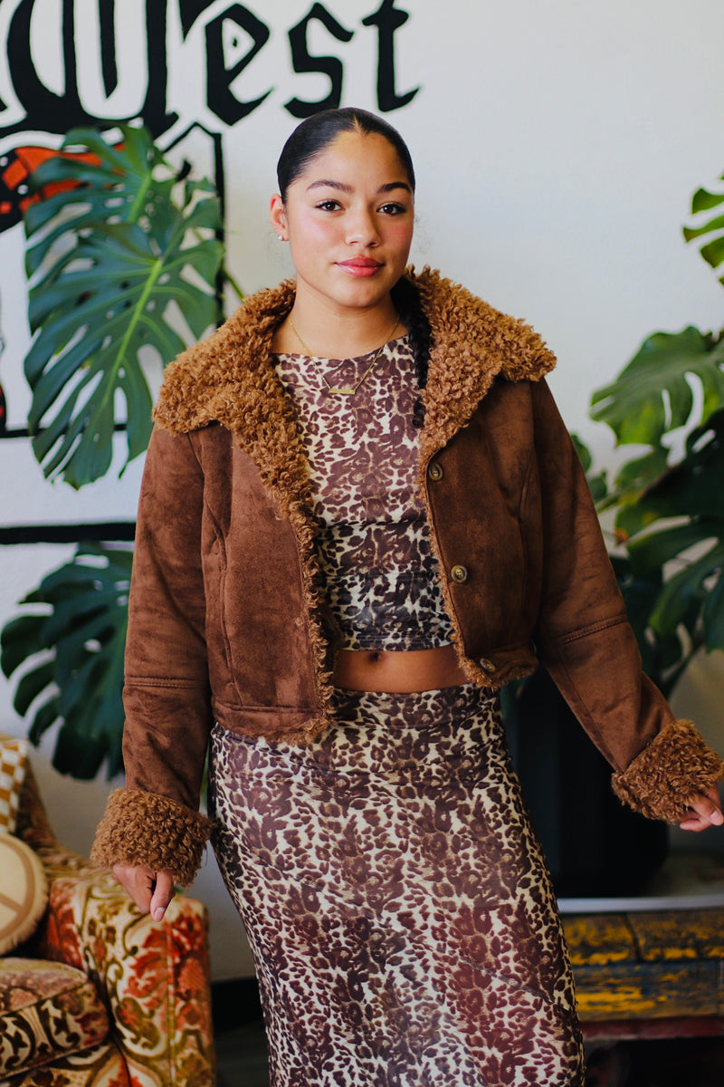 Penny Lane 2.0 Faux Fur Coat in Camel