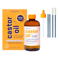 Castor Oil 100% Pure | For Hair, Skin, Nails, Lashes & Brows