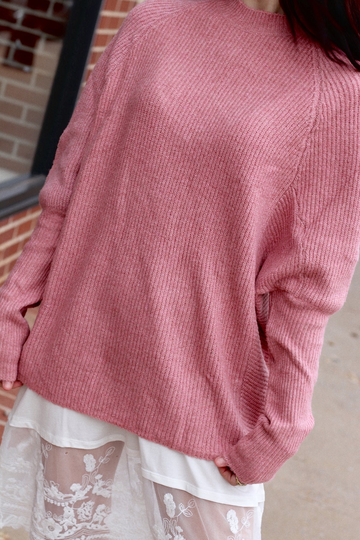 Reece Dolman Sweater + Pink