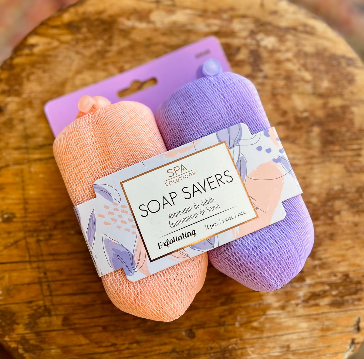 Peach/Lavender 2 pcs Soap Savers
