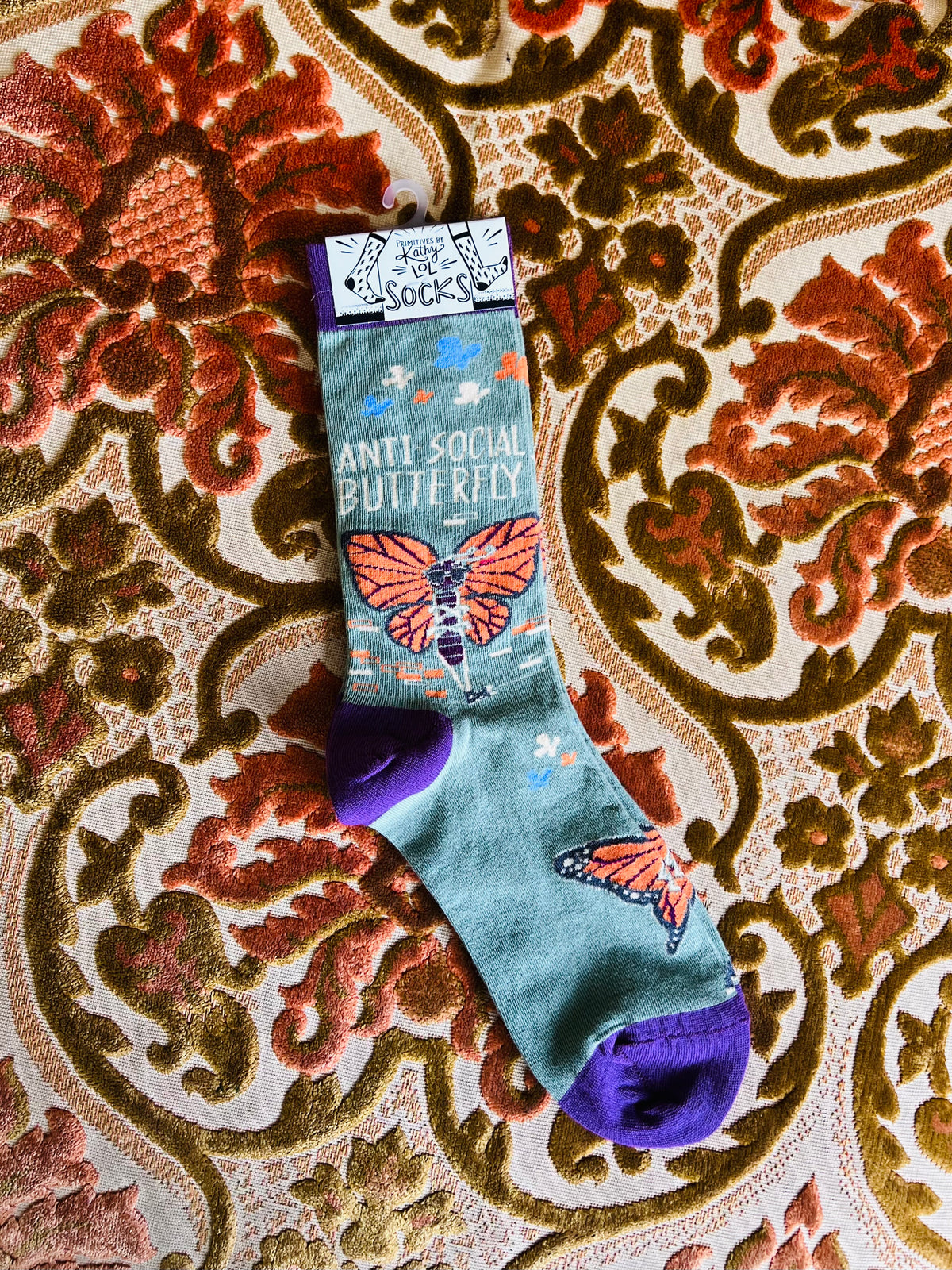 AntiSocial Butterfly Socks