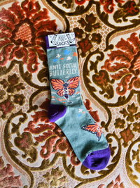 AntiSocial Butterfly Socks
