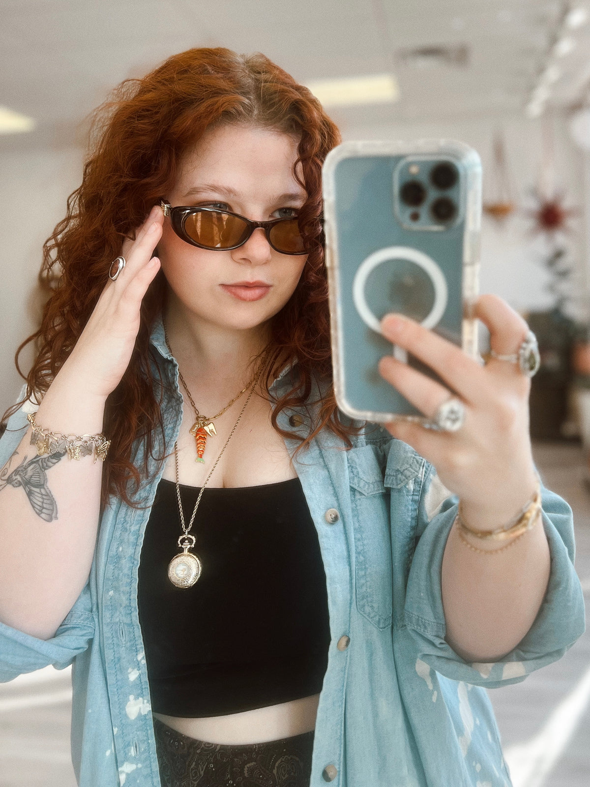 90s Slim Oval Nararow Women Fashion Sunglasses