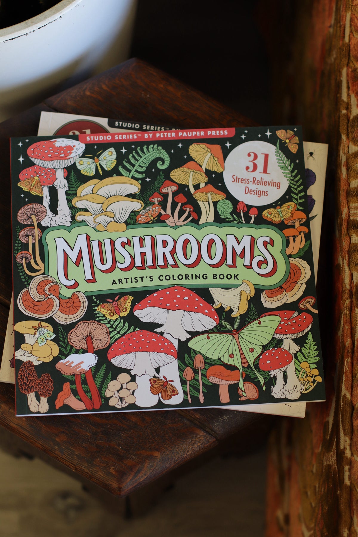 Mushrooms Adult Coloring Book