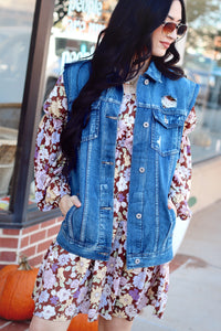 Julie Boyfriend Denim Vest