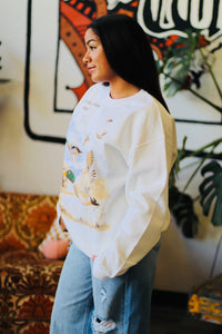 Ducks Wildlife Oversized Sweatshirt