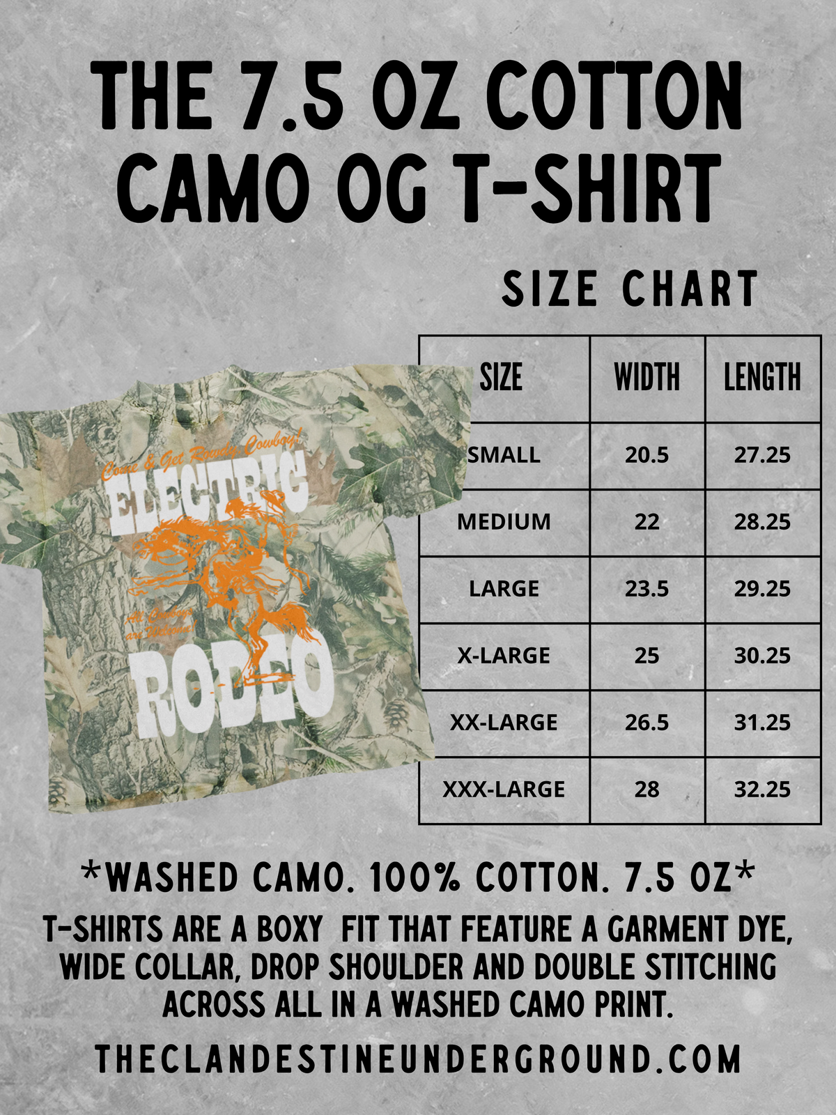 Mother Star Detail Camo Boxy Cotton T-Shirt