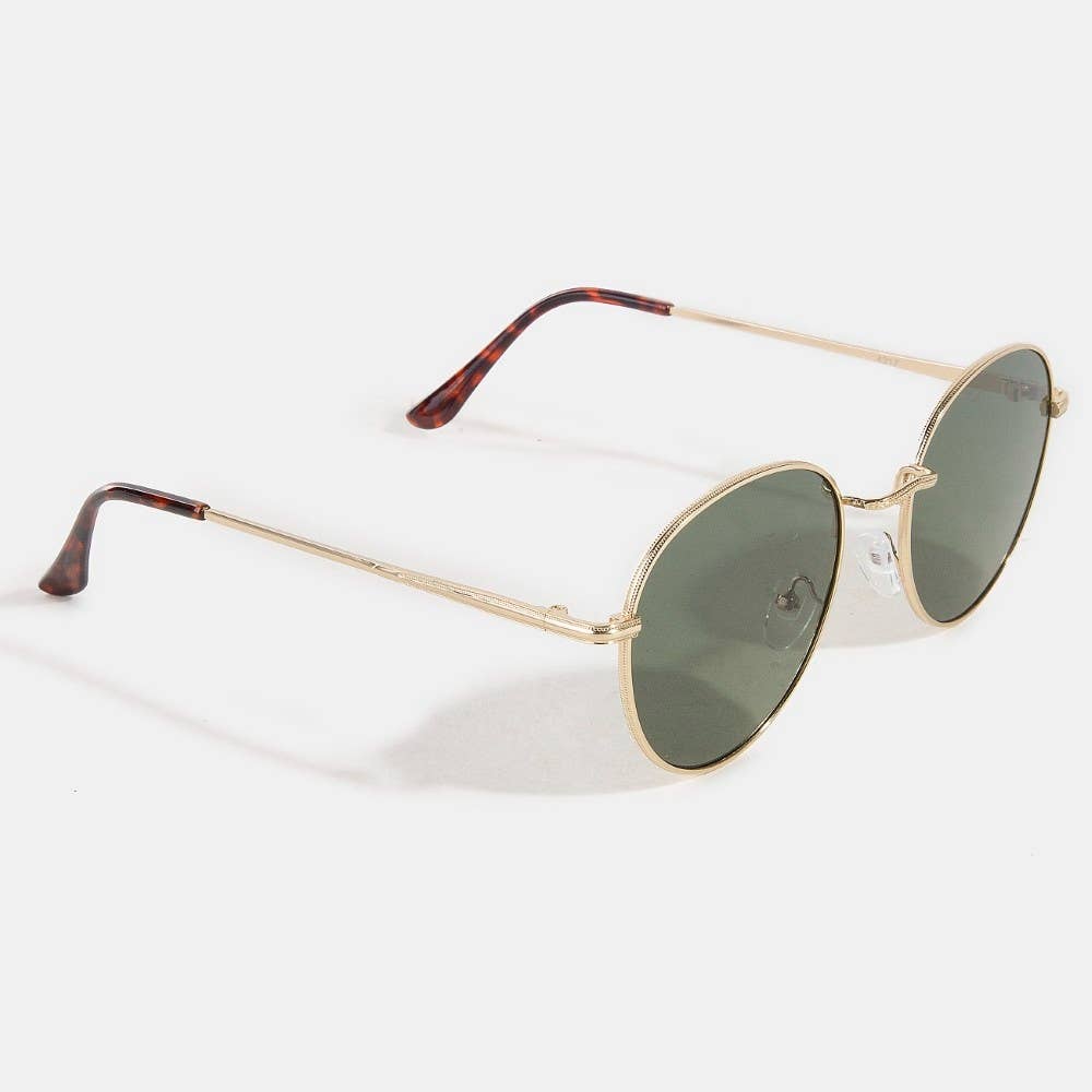Thin Retro Round Sunglasses
