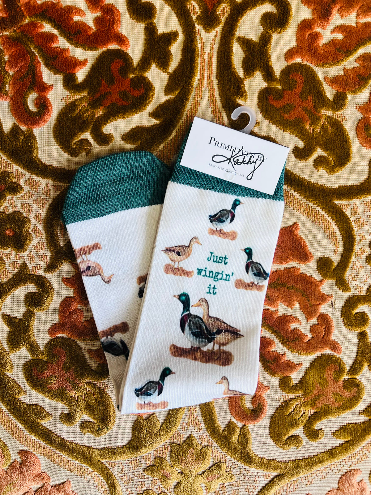 Just Wingin' It Duck Socks