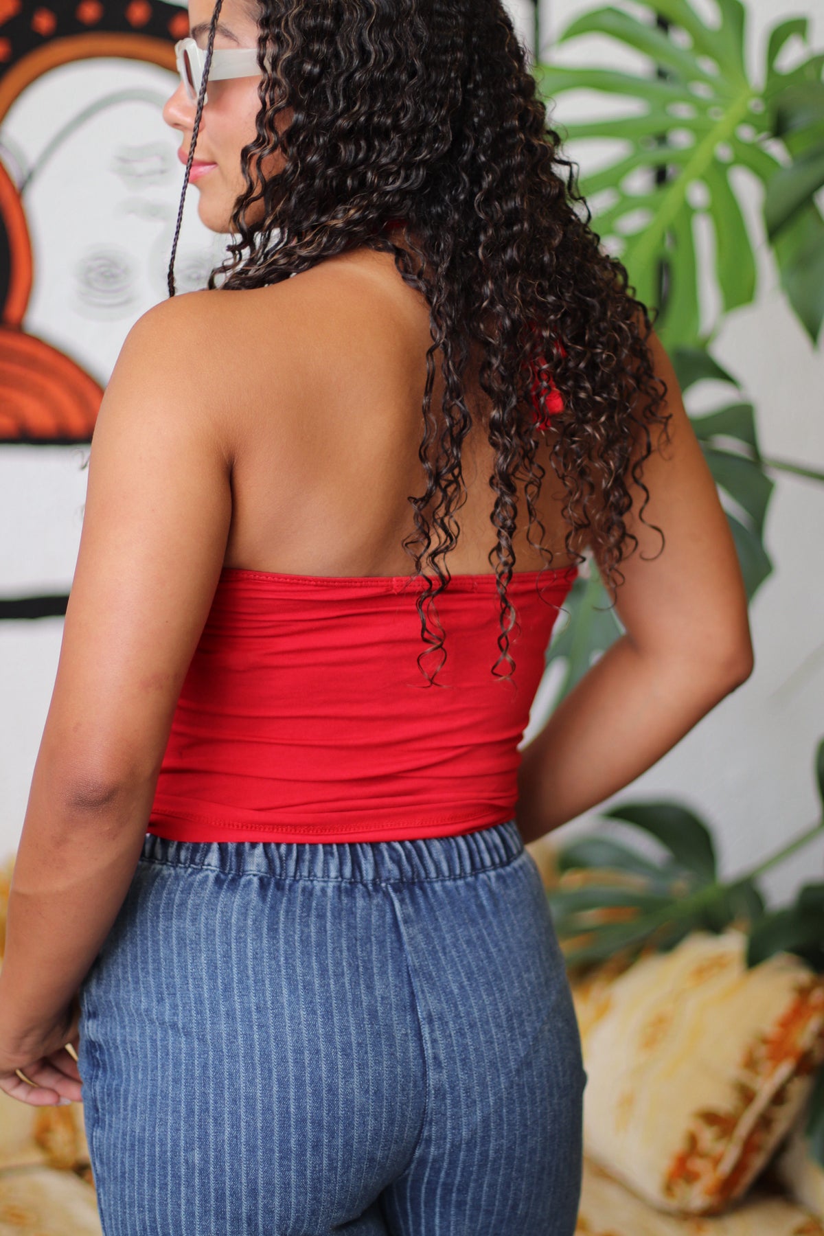 Jenna Red Halter Top