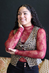 580 Lace Layer Top + Cabernet