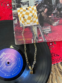 18K Gold Plated Waterproof Lock Chain Necklace